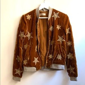band of Gypsies velvet star bomber jacket